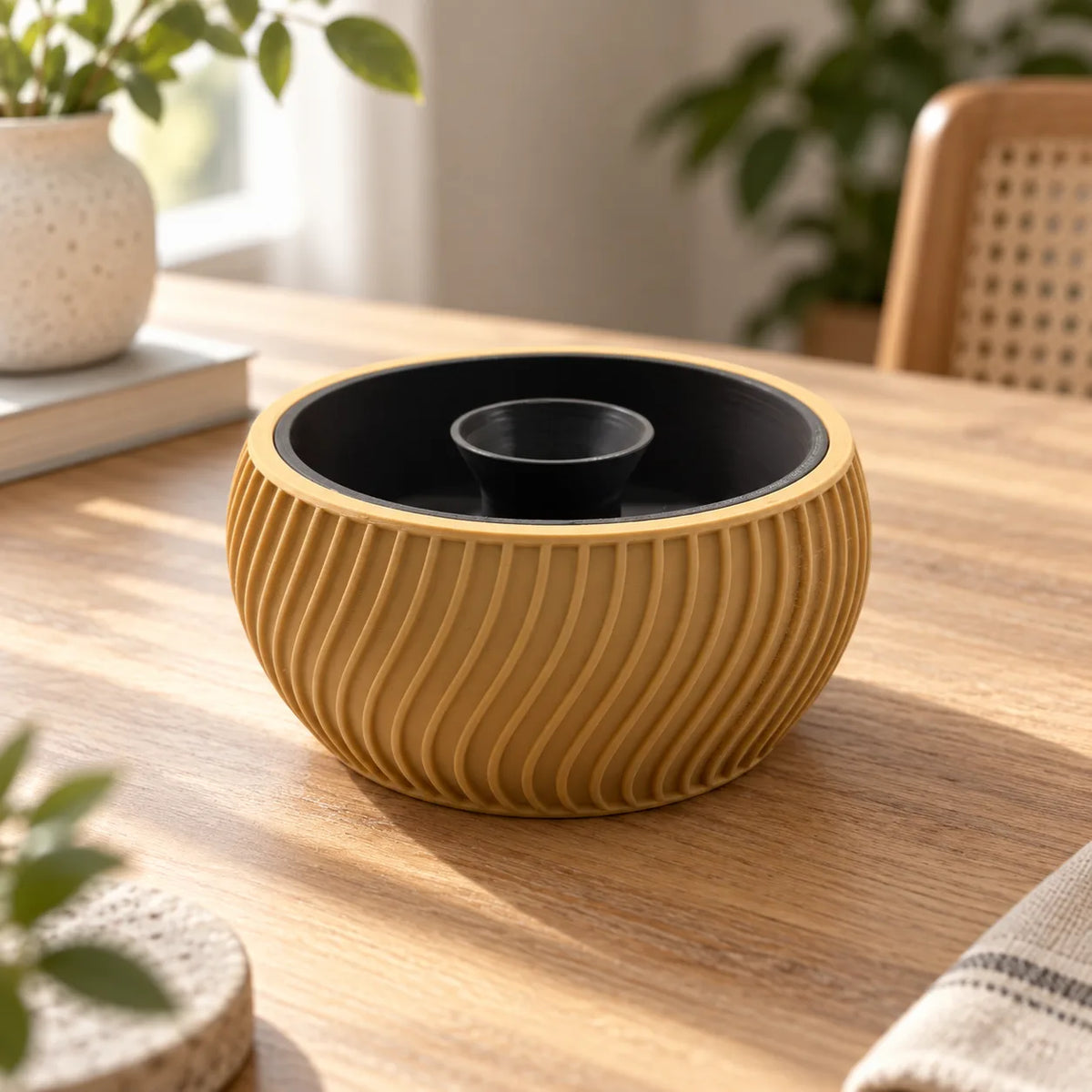 Pistachio bowl with shell well