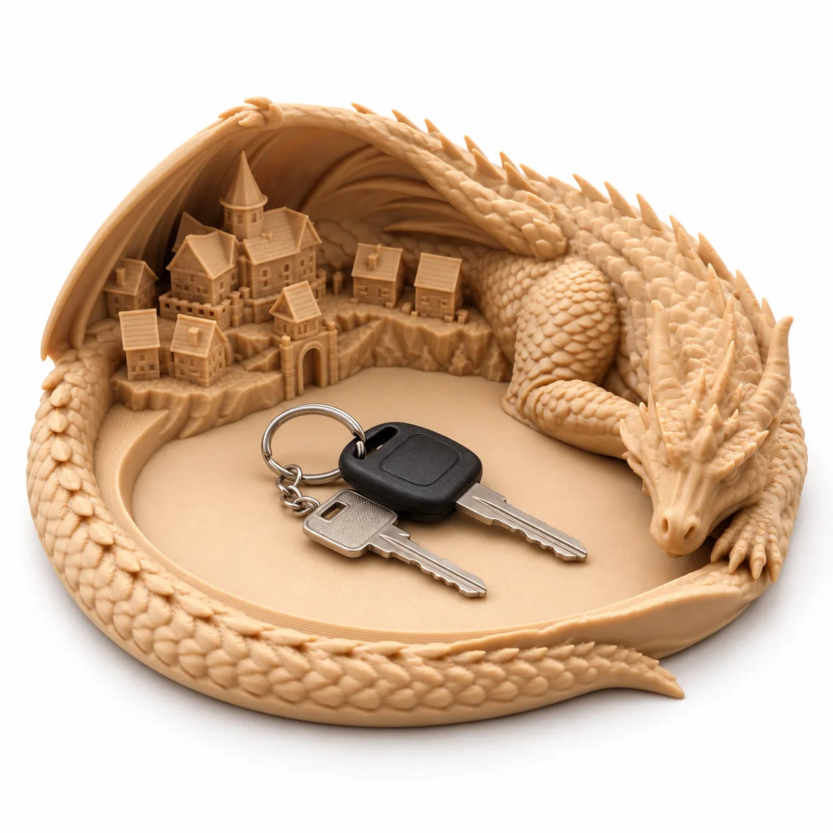 Sleeping dragon catch-all tray