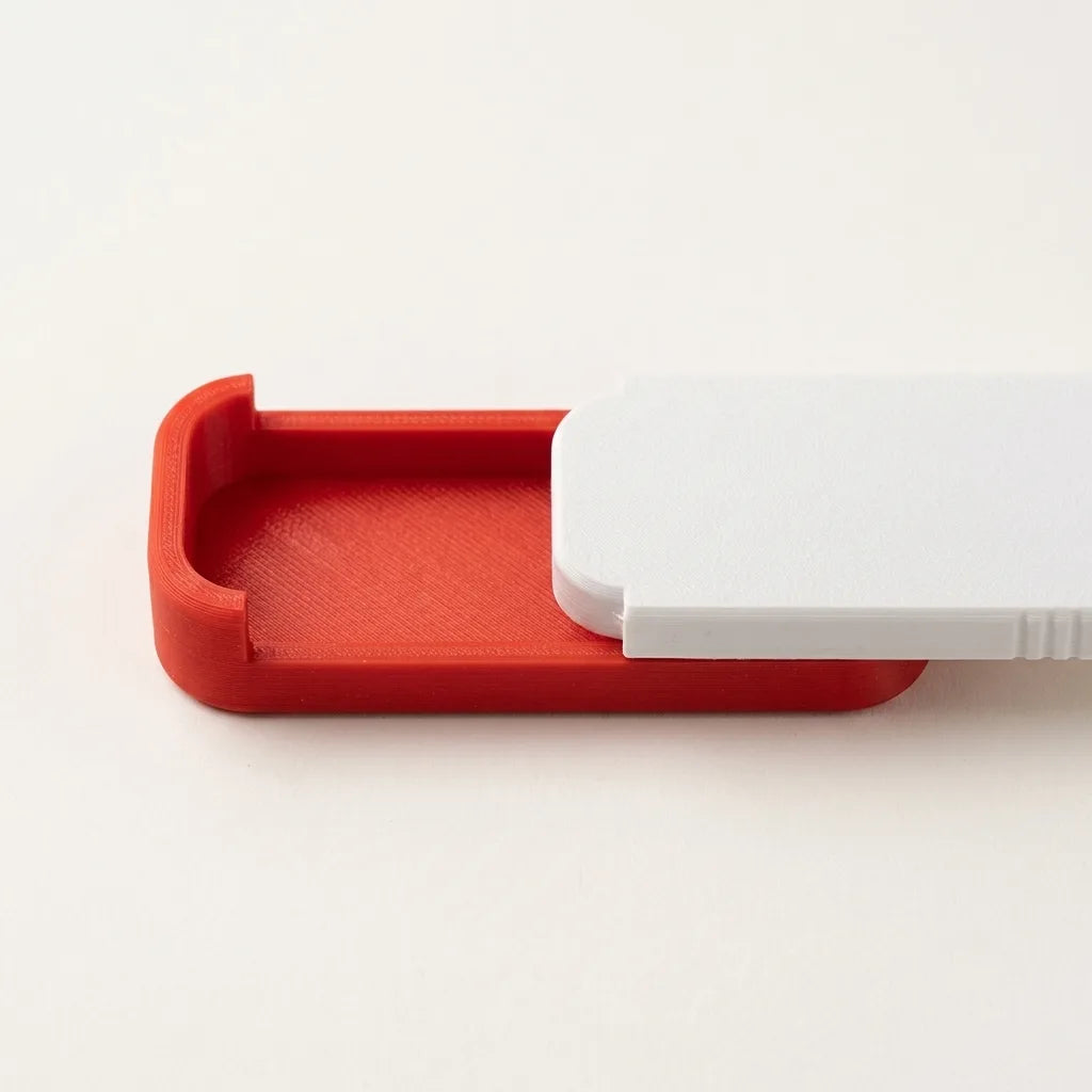 Slide-lid floss pick case