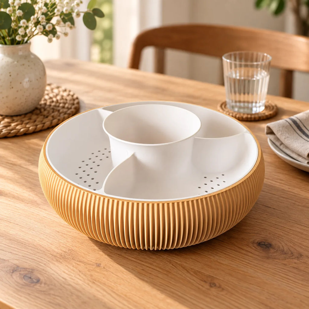 Dry fruit bowl with shell well