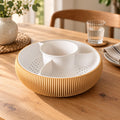 Dry fruit bowl with shell well