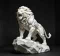 Roaring lion figure