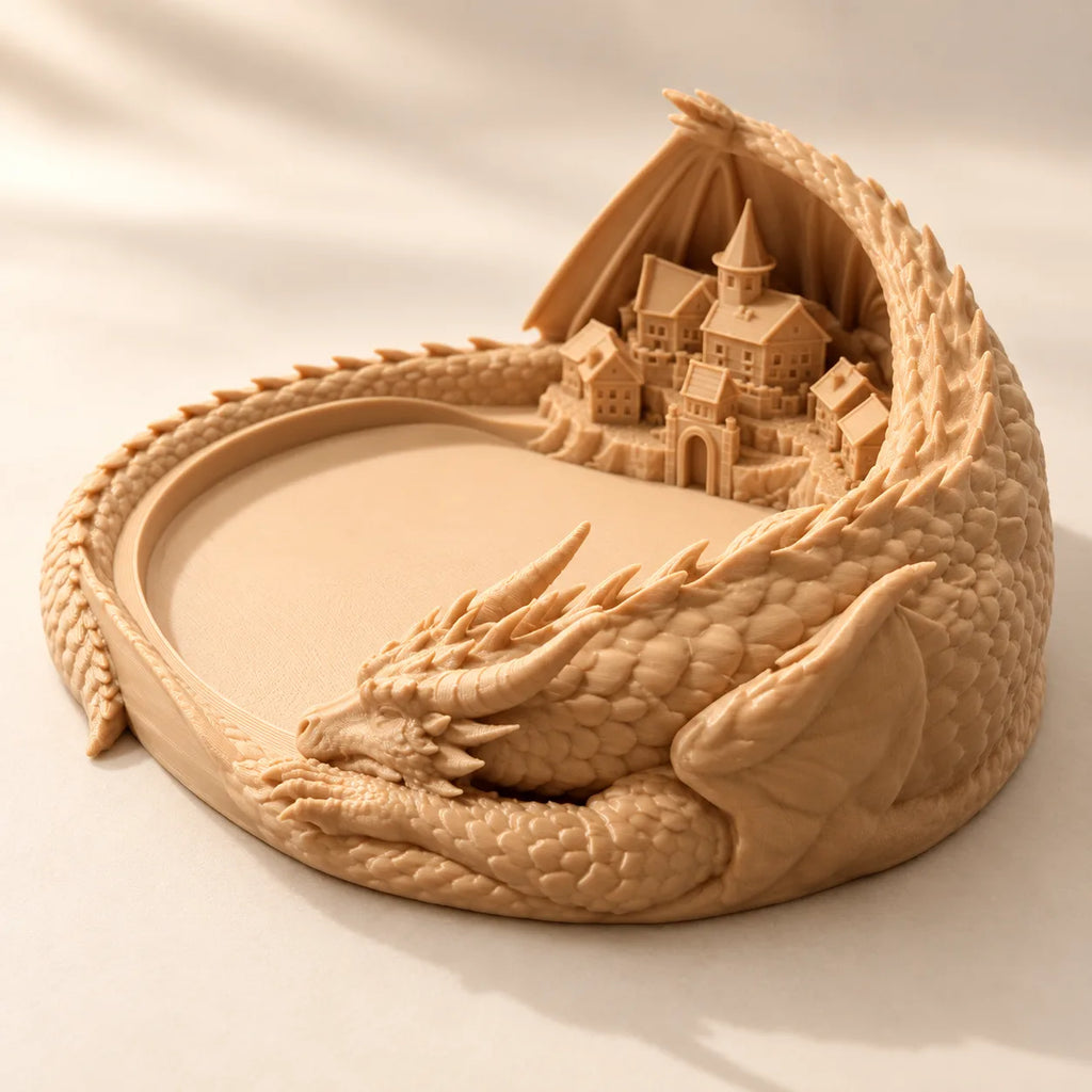 Sleeping dragon catch-all tray