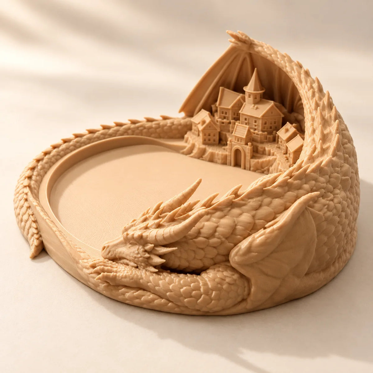 Sleeping dragon catch-all tray