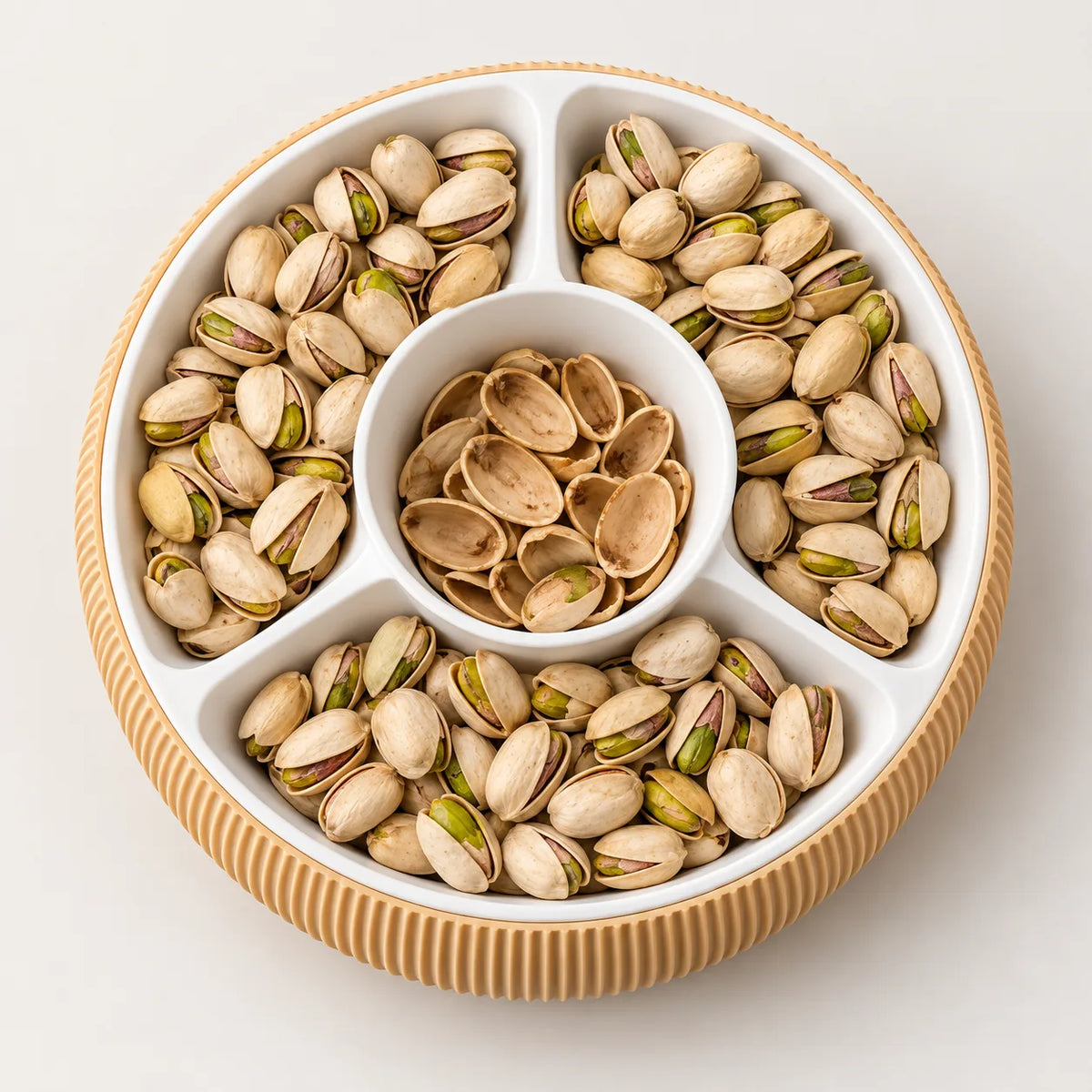 Dry fruit bowl with shell well