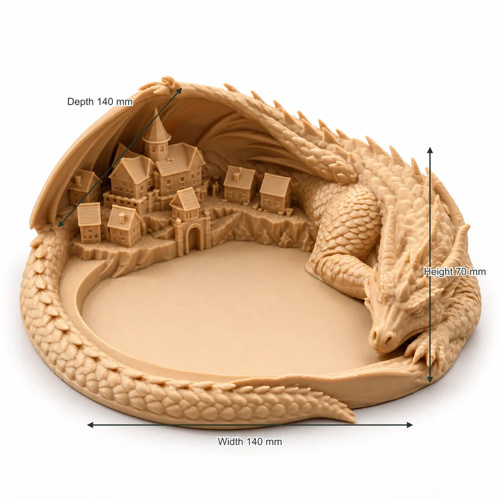 Sleeping dragon catch-all tray